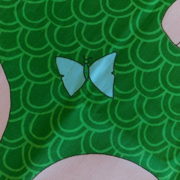 VTG groovy Katashas Unusuals wrap skirt fabric Schumacher decorator material 1yd - Picture 4 of 16